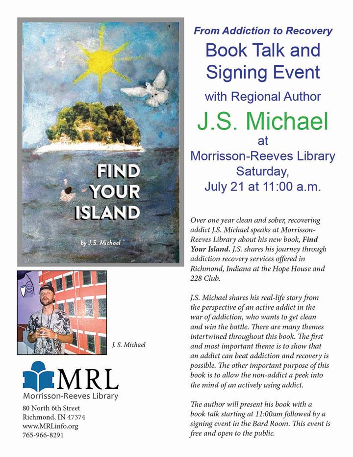 Flyer: Book Talk & Signing with Author, J.S. Michael