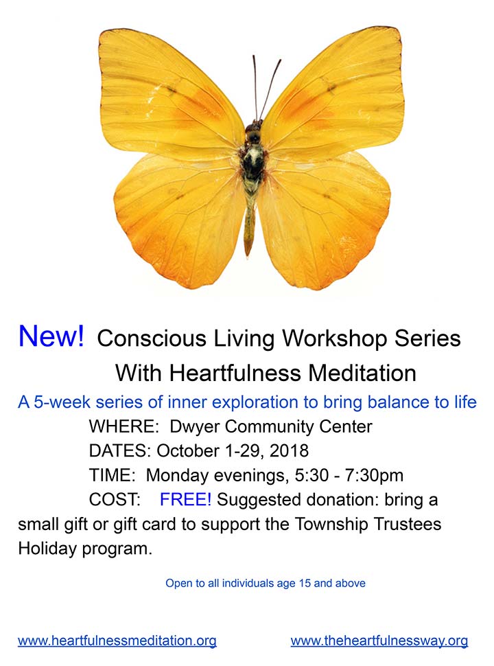 Supplied Flyer: Conscious Living Workshop