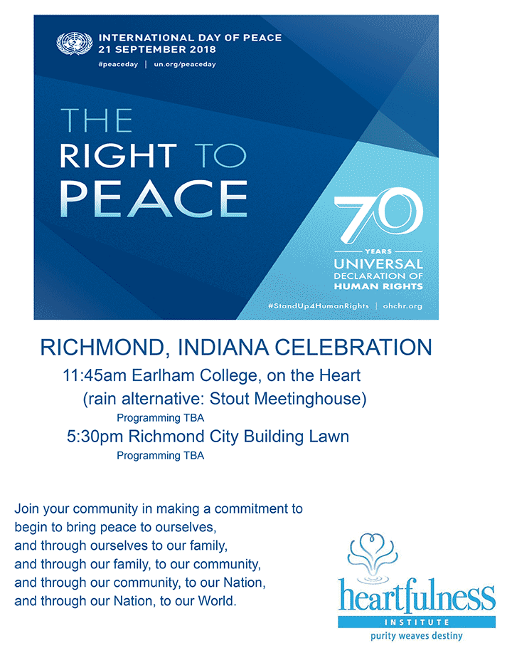 Supplied Poster: International Day of Peace
