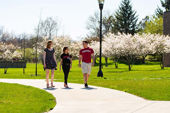 Supplied Photo: Students walk across the IU East campus. IU East welcomed its largest incoming class this fall.