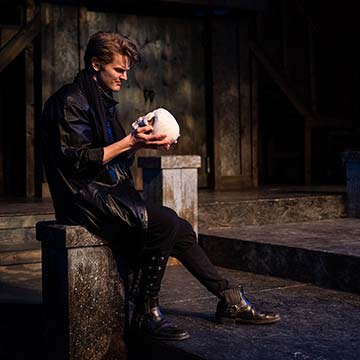 Supplied Photo: Hamlet with skull