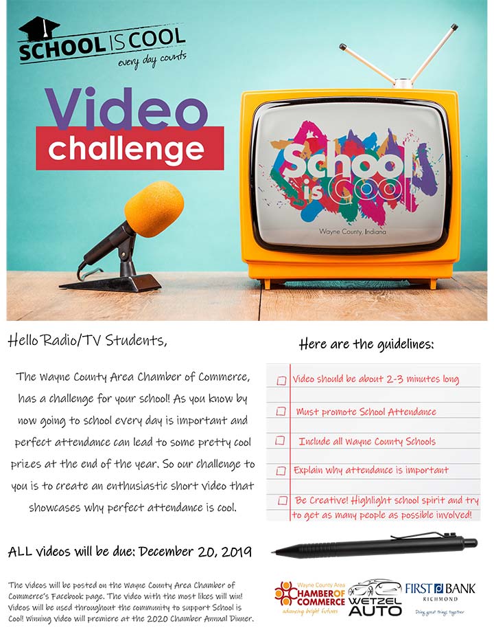 Supplied Flyer: School is Cool Video Contest