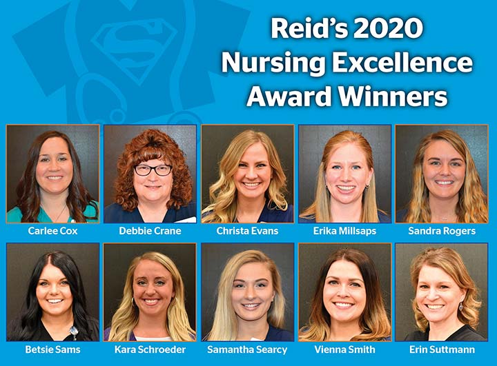 Supplied Graphic/Photos: Reid's 2020 Nursing Excellence Winners