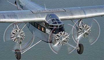 Supplied Photo: Ford Tri-Motor in the Air