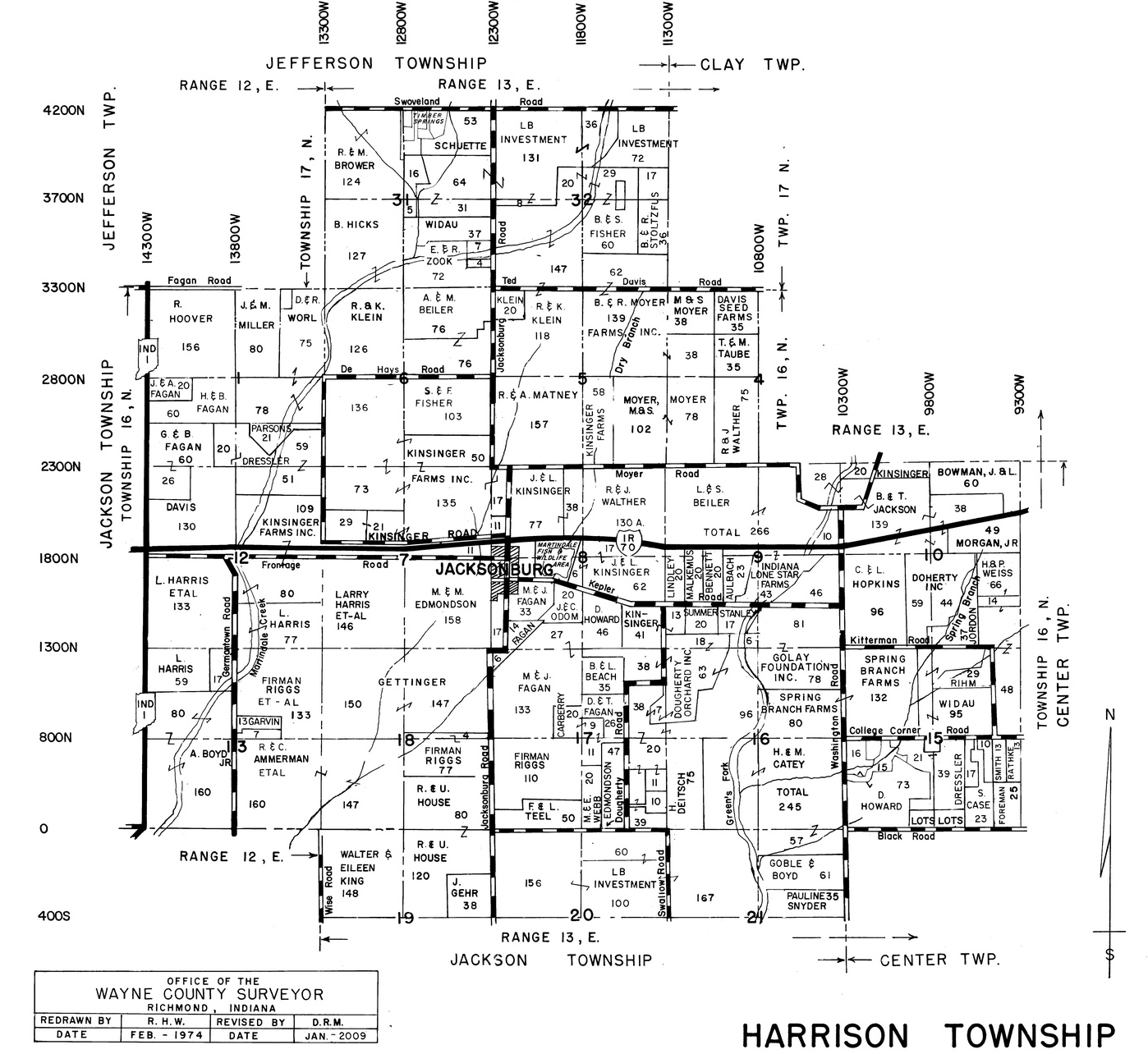 Map of Harrison Township, Indiana
