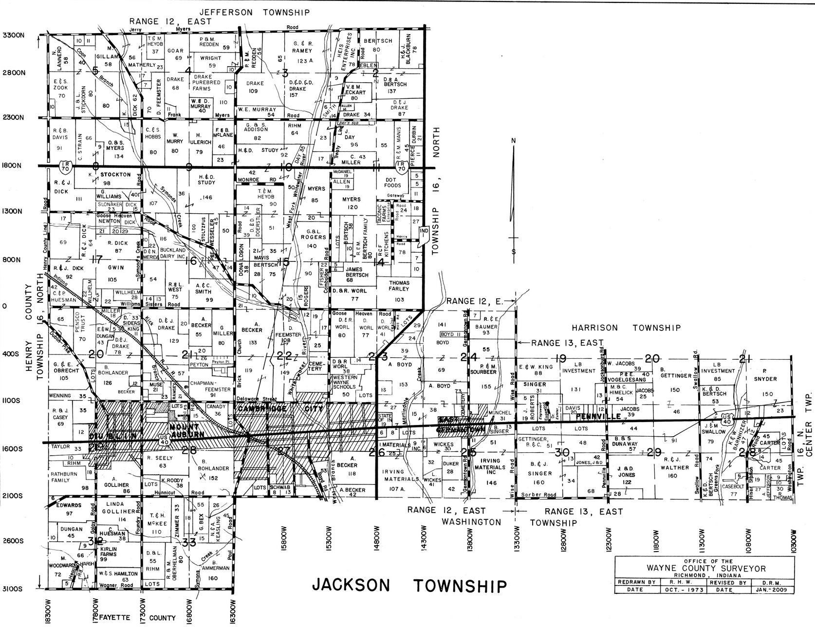 Map of Jackson Township, Indiana