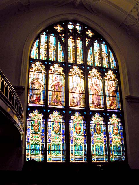 South-facing Louis Comfort Tiffany window in Reid Presbyterian Church.